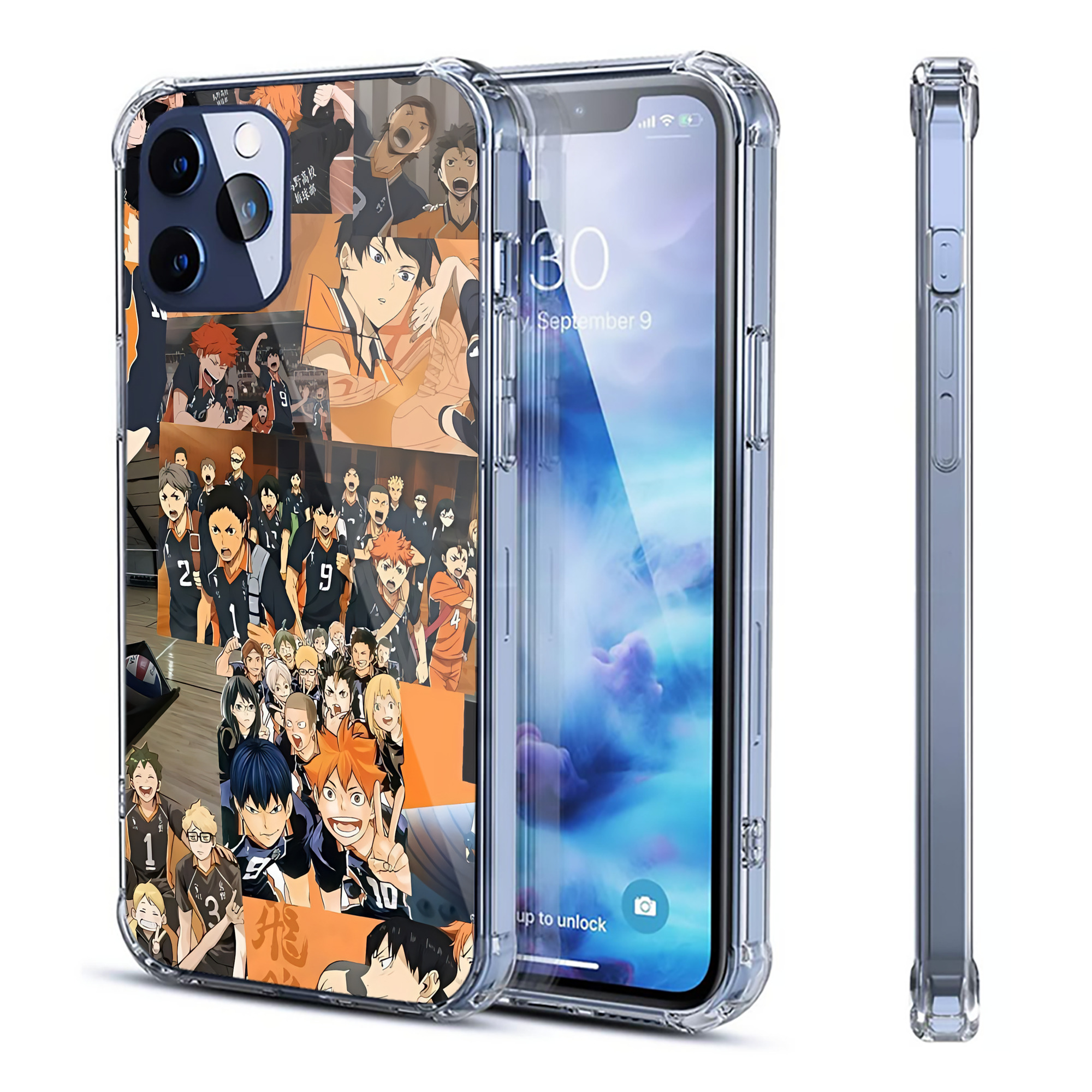 （画像用） ハイキュー!! Haikyu!! 【iPhone 12シリーズ対応】透明スマホケース（クリアソフトケース）